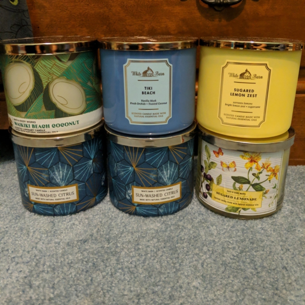 Bath and body works 3 wick candles